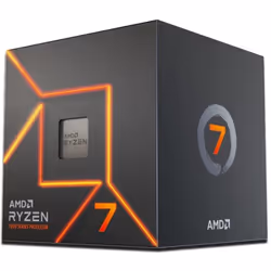 AMD Ryzen 7 7700, AMD Ryzen™ 7, Emplacement AM5, 5 nm, AMD, 3,8 GHz, 64-bit