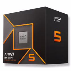 AMD Ryzen 5 9600, AMD Ryzen™ 5, Emplacement AM5, 4 nm, AMD, 3,8 GHz, 64-bit