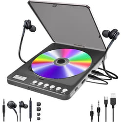 ChenFec Lecteur CD Portable avec Batterie Longue durée de 2000 mAhLecteur CD avec Double Prise Casque 35 mmCompatible avec CD-
