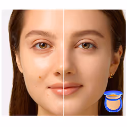 Maquillage solaire compact rechargeable SPF30 # Ivoire moyen