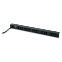 APC RACK PDU BASIC ZERO U 10A 230V unité de distribution d'énergie 15 sortie(s) CA 0U Noir
