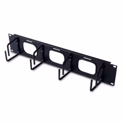 APC AR8428, Panneau de gestion de câbles, Noir, 2U, 445 mm, 7,6 cm, 89 mm