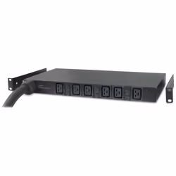 APC Basic Rack PDU AP7526, Basique, 1U, horizontale, Noir, 6 sortie(s) CA, Coupleur C19