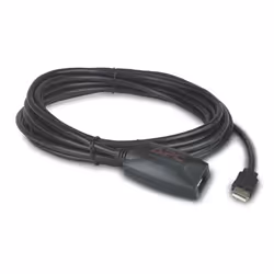 APC NetBotz USB Latching Repeater Cable, LSZH - 5m, 5,00 m, USB A, USB A, Mâle/Femelle, Noir