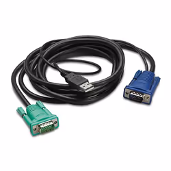 APC AP5821, 1,8 m, Noir, USB-A, HD-15, Mâle/Mâle, 70 g