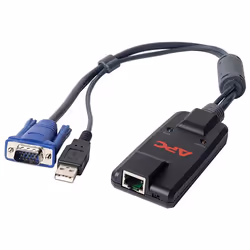APC KVM-USB, Noir, D-Sub, USB, RJ-45, 120 g, 125 mm, 129 mm