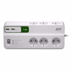 APC PM6U-GR, 1836 J, 6 sortie(s) CA, Type F, 230 V, 50 Hz, 2300 W