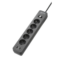 APC PME5U2B-GR protection surtension Noir 5 sortie(s) CA 230 V 1,52 m