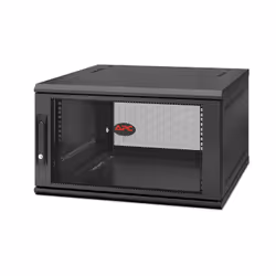 APC NetShelter WX 6U Single Hinged Wall-mount Enclosure 600mm Deep, Rack monté sur le mur, 6U, 90 kg, Noir