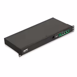 APC EPDU1016S, Avec mesure en ligne, Commutable, 1U, Monophasé, horizontale, Aluminium, Noir