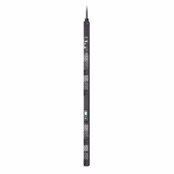 APC APDU10350SM, Avec mesure en ligne, Metered-by-outlet, Commutable, 0U, Triphasé, verticale, Noir, LCD