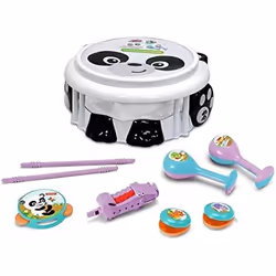 Reig Jeu d'instruments de musique en jouet Plastique Ours Panda 9 Pièces