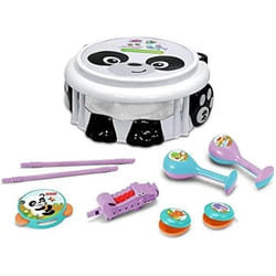 Reig Jeu d'instruments de musique en jouet Plastique Ours Panda 9 Pièces