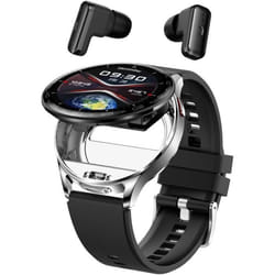 Montre Intelligente - Zephyrion - Earbuds Bluetooth - 1.39 pouces - Sport - Argenté
