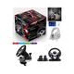 Volant et pédales de jeu Vidéo Race Pro Wheel 2 compatible Xbox Séries XS PS4 PS3 SWITCH PC SPIRIT OF GAMER + CASQUE GAMER PS4-PS5