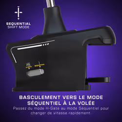 Turtle Beach Levier de vitesse et frein à main pour simulation de course VelocityOne Multi-Shift pour PC Windows, Xbox Series X|S et Xbox One – Levier 7 vitesses + marche arrière H-Gate et séquentiel, frein à main, capteurs magnétiques à effet Hall – Noir - Vue supplémentaire 8