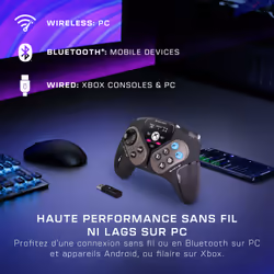 Turtle Beach Stealth Pivot – Manette intelligente sans fil - PC Windows, Xbox Series X|S, Xbox One, appareils Android – Modules pivotants, écran tableau de bord, sticks à effet Hall, boutons reprogrammables, Bluetooth - Vue supplémentaire 7