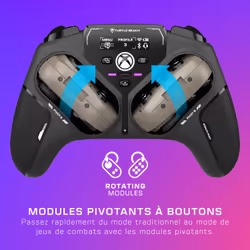 Turtle Beach Stealth Pivot – Manette intelligente sans fil - PC Windows, Xbox Series X|S, Xbox One, appareils Android – Modules pivotants, écran tableau de bord, sticks à effet Hall, boutons reprogrammables, Bluetooth - Vue supplémentaire 8