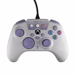 Turtle Beach REACT-R™ Controller – Filaire, Blanc/Violet, Manette de jeu, PC, Xbox One, Xbox Series S, Xbox Series X, Croix d ...