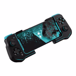Turtle Beach Atom Noir, Bleu Bluetooth Manette de jeu Analogique/Numérique Android