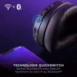 Turtle Beach Casque gaming sans fil Stealth 500 officiel pour Xbox Series X|S, Xbox One et fonctionne via Bluetooth avec les PC, la Switch et mobile - 40 heures de batterie, coussinets en mousse à mémoire de forme et microphone désactivable par basculement - Noir - Vue supplémentaire 11