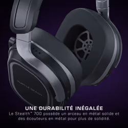 Turtle Beach Casque gaming amplifié multiplateforme sans fil Stealth 700 pour Xbox Series X|S, Xbox One, PC et mobile - Haut-parleurs 60 mm, microphone avec isolation acoustique par l'IA, Bluetooth. Batterie 80 heures – Cobalt - Vue supplémentaire 14