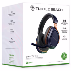 Turtle Beach Casque gaming amplifié multiplateforme sans fil Stealth 700 pour Xbox Series X|S, Xbox One, PC et mobile - Haut-parleurs 60 mm, microphone avec isolation acoustique par l'IA, Bluetooth. Batterie 80 heures – Cobalt - Vue supplémentaire 18