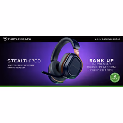 Turtle Beach Casque gaming amplifié multiplateforme sans fil Stealth 700 pour Xbox Series X|S, Xbox One, PC et mobile - Haut-parleurs 60 mm, microphone avec isolation acoustique par l'IA, Bluetooth. Batterie 80 heures – Cobalt - Vue supplémentaire 20