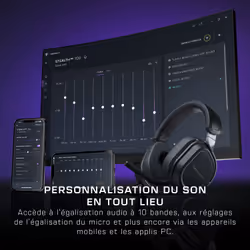 Turtle Beach Casque gaming amplifié multiplateforme sans fil Stealth 700 pour Xbox Series X|S, Xbox One, PC et mobile - Haut-parleurs 60 mm, microphone avec isolation acoustique par l'IA, Bluetooth. Batterie 80 heures – Cobalt - Vue supplémentaire 9