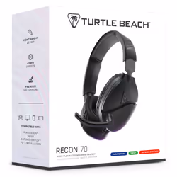 Turtle Beach Casque gaming multiplateforme Recon 70 - PS5, PS4, PC, Switch, et appareils mobiles avec prise 3,5 mm - microphone à bascule, écouteurs de 40 mm - Vue supplémentaire 14