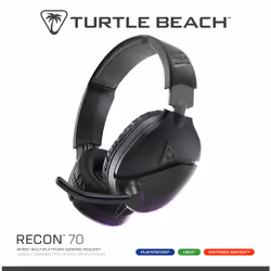 Turtle Beach Casque gaming multiplateforme Recon 70 - PS5, PS4, PC, Switch, et appareils mobiles avec prise 3,5 mm - microphone à bascule, écouteurs de 40 mm - Vue supplémentaire 15
