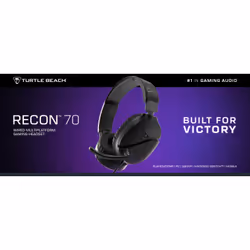 Turtle Beach Casque gaming multiplateforme Recon 70 - PS5, PS4, PC, Switch, et appareils mobiles avec prise 3,5 mm - microphone à bascule, écouteurs de 40 mm - Vue supplémentaire 16