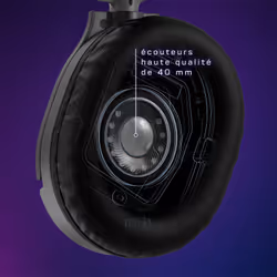 Turtle Beach Casque gaming multiplateforme Recon 70 - PS5, PS4, PC, Switch, et appareils mobiles avec prise 3,5 mm - microphone à bascule, écouteurs de 40 mm - Vue supplémentaire 9