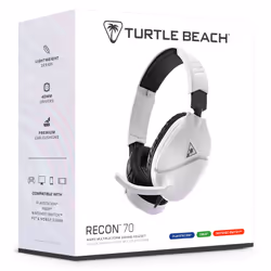 Turtle Beach Casque gaming multiplateforme Recon 70 - PS5, PS4, PC, Switch, et appareils mobiles avec prise 3,5 mm - microphone à bascule, écouteurs de 40 mm - Vue supplémentaire 14