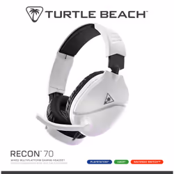 Turtle Beach Casque gaming multiplateforme Recon 70 - PS5, PS4, PC, Switch, et appareils mobiles avec prise 3,5 mm - microphone à bascule, écouteurs de 40 mm - Vue supplémentaire 15