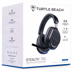 Turtle Beach Casque gaming amplifié multiplateforme sans fil Stealth 700 pour PS5, PS4, PC et mobile - Haut-parleurs 60 mm, microphone avec isolation acoustique par l'IA, Bluetooth, autonomie 80 heures, deux émetteurs - Noir - Vue supplémentaire 16