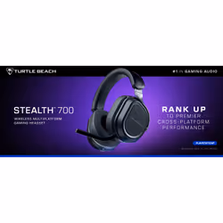 Turtle Beach Casque gaming amplifié multiplateforme sans fil Stealth 700 pour PS5, PS4, PC et mobile - Haut-parleurs 60 mm, microphone avec isolation acoustique par l'IA, Bluetooth, autonomie 80 heures, deux émetteurs - Noir - Vue supplémentaire 18