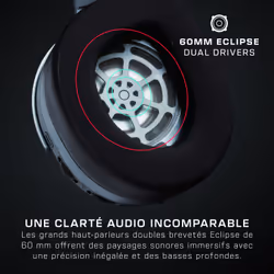 Turtle Beach Casque gaming amplifié multiplateforme sans fil Stealth 700 pour PS5, PS4, PC et mobile - Haut-parleurs 60 mm, microphone avec isolation acoustique par l'IA, Bluetooth, autonomie 80 heures, deux émetteurs - Noir - Vue supplémentaire 7