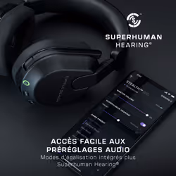Turtle Beach Casque gaming amplifié multiplateforme sans fil Stealth 600 pour PS5, PS4, PC, Nintendo Switch et mobile - Bluetooth, 80 heures de batterie, microphone antibruit désactivable par basculement et écouteurs de 50 mm - Noir - Vue supplémentaire 16