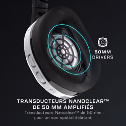 Turtle Beach Casque gaming amplifié multiplateforme sans fil Stealth 600 pour PS5, PS4, PC, Nintendo Switch et mobile - Bluetooth, 80 heures de batterie, microphone antibruit désactivable par basculement et écouteurs de 50 mm - Blanc - Vue supplémentaire 12