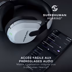 Turtle Beach Casque gaming amplifié multiplateforme sans fil Stealth 600 pour PS5, PS4, PC, Nintendo Switch et mobile - Bluetooth, 80 heures de batterie, microphone antibruit désactivable par basculement et écouteurs de 50 mm - Blanc - Vue supplémentaire 16