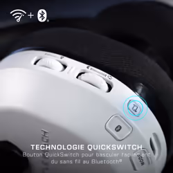 Turtle Beach Casque gaming amplifié multiplateforme sans fil Stealth 600 pour PS5, PS4, PC, Nintendo Switch et mobile - Bluetooth, 80 heures de batterie, microphone antibruit désactivable par basculement et écouteurs de 50 mm - Blanc - Vue supplémentaire 9