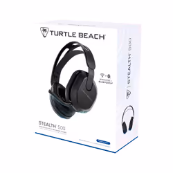 Turtle Beach Casque gaming amplifié sans fil Stealth 500 officiel pour PS5, PS4, PC, Nintendo Switch et mobile - 40 heures de batterie, Bluetooth, coussinets en mousse à mémoire de forme, microphone désactivable par basculement et préréglages d'égalisation - Noir - Vue supplémentaire 15