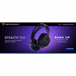 Turtle Beach Casque gaming amplifié sans fil Stealth 500 officiel pour PS5, PS4, PC, Nintendo Switch et mobile - 40 heures de batterie, Bluetooth, coussinets en mousse à mémoire de forme, microphone désactivable par basculement et préréglages d'égalisation - Noir - Vue supplémentaire 18