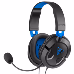 Turtle Beach Recon 50P, Avec fil, Jouer, 20 - 20000 Hz, 530,7 g, Casque, Noir, Bleu