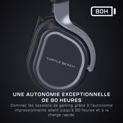 Turtle Beach Casque gaming amplifié multiplateforme sans fil Stealth 700 pour PC, PS5, PS4 et mobile - Audio 24 bits, haut-parleurs 60 mm, microphone avec isolation acoustique par l'IA, Bluetooth, autonomie de la batterie de 80 h - Noir - Vue supplémentaire 11