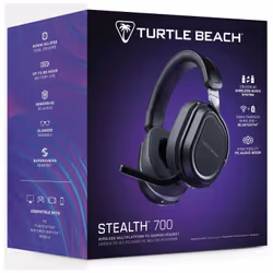 Turtle Beach Casque gaming amplifié multiplateforme sans fil Stealth 700 pour PC, PS5, PS4 et mobile - Audio 24 bits, haut-parleurs 60 mm, microphone avec isolation acoustique par l'IA, Bluetooth, autonomie de la batterie de 80 h - Noir - Vue supplémentaire 18