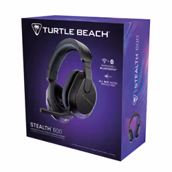 Turtle Beach Casque gaming amplifié multiplateforme sans fil Stealth 600 pour PC, PS5, PS4, Nintendo Switch et mobile - Bluetooth, 80 heures de batterie, microphone antibruit désactivable par basculement et Waves 3D Audio – Noir - Vue supplémentaire 20