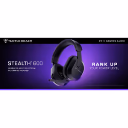 Turtle Beach Casque gaming amplifié multiplateforme sans fil Stealth 600 pour PC, PS5, PS4, Nintendo Switch et mobile - Bluetooth, 80 heures de batterie, microphone antibruit désactivable par basculement et Waves 3D Audio – Noir - Vue supplémentaire 23