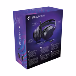 Turtle Beach Casque gaming amplifié sans fil Stealth 500 officiel pour PC, PS5, PS4, Nintendo Switch et mobile - 40 heures de batterie, Bluetooth, coussinets en mousse à mémoire de forme, microphone désactivable par basculement et préréglages d'égalisation - Noir - Vue supplémentaire 16